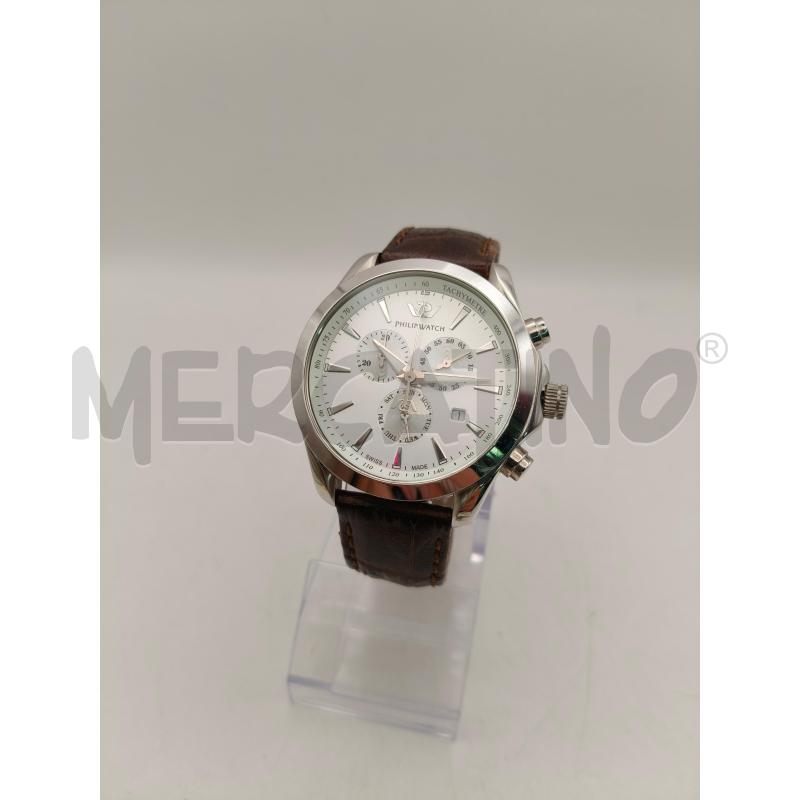 OROLOGIO PHILIP WATCH BLAZE CRONO DAT BIANCO  | Mercatino dell'Usato Roma talenti 1