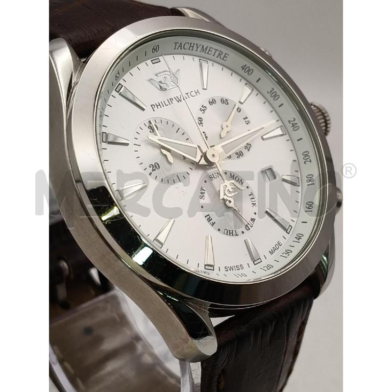 OROLOGIO PHILIP WATCH BLAZE CRONO DAT BIANCO  | Mercatino dell'Usato Roma talenti 3