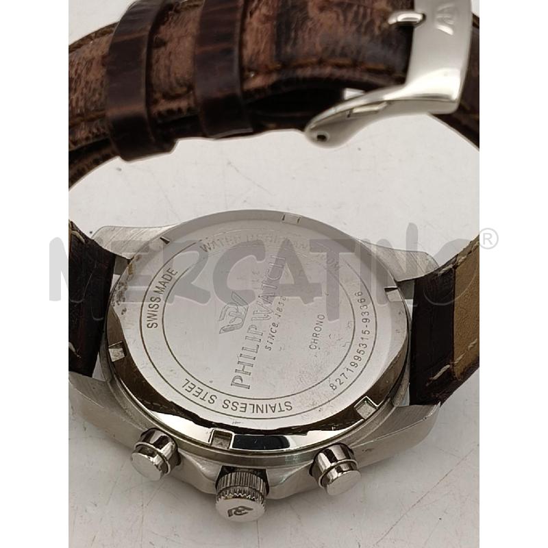 OROLOGIO PHILIP WATCH BLAZE CRONO DAT BIANCO  | Mercatino dell'Usato Roma talenti 4