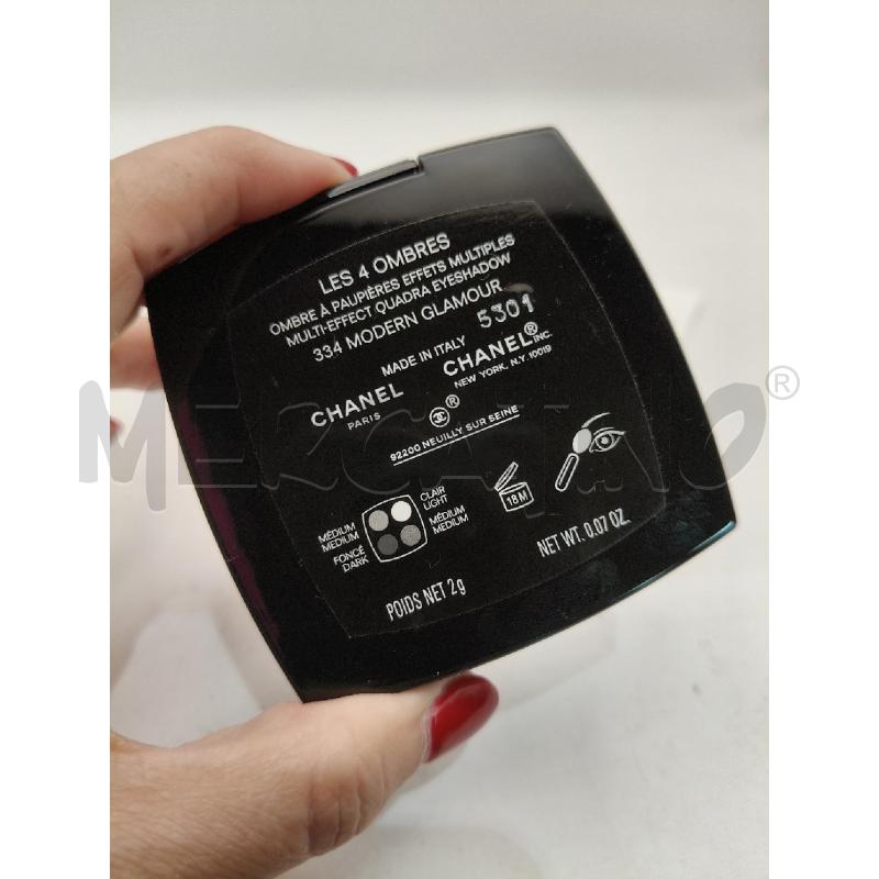 PALETTE OMBRETTI CHANEL LES 4 OMBRES 334 MODERN GLAMOUR  | Mercatino dell'Usato Roma talenti 4
