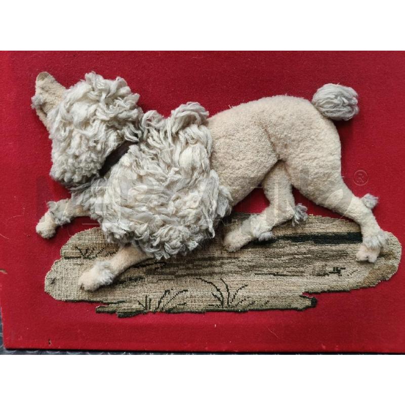 PANNELLO CAGNOLINO RICAMO EPOCA  | Mercatino dell'Usato Roma talenti 2