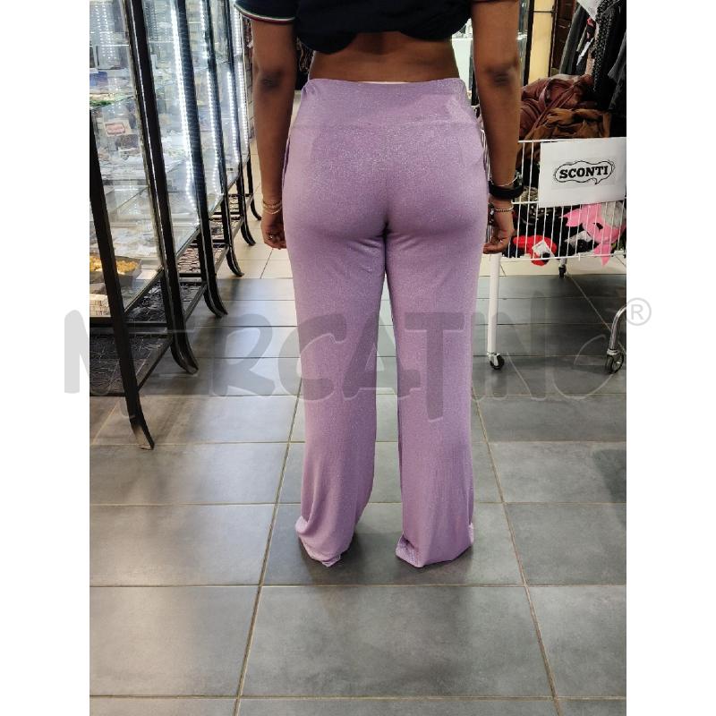 PANTALONE D GAILE AMPIO LUREX LILLA  | Mercatino dell'Usato Roma talenti 2