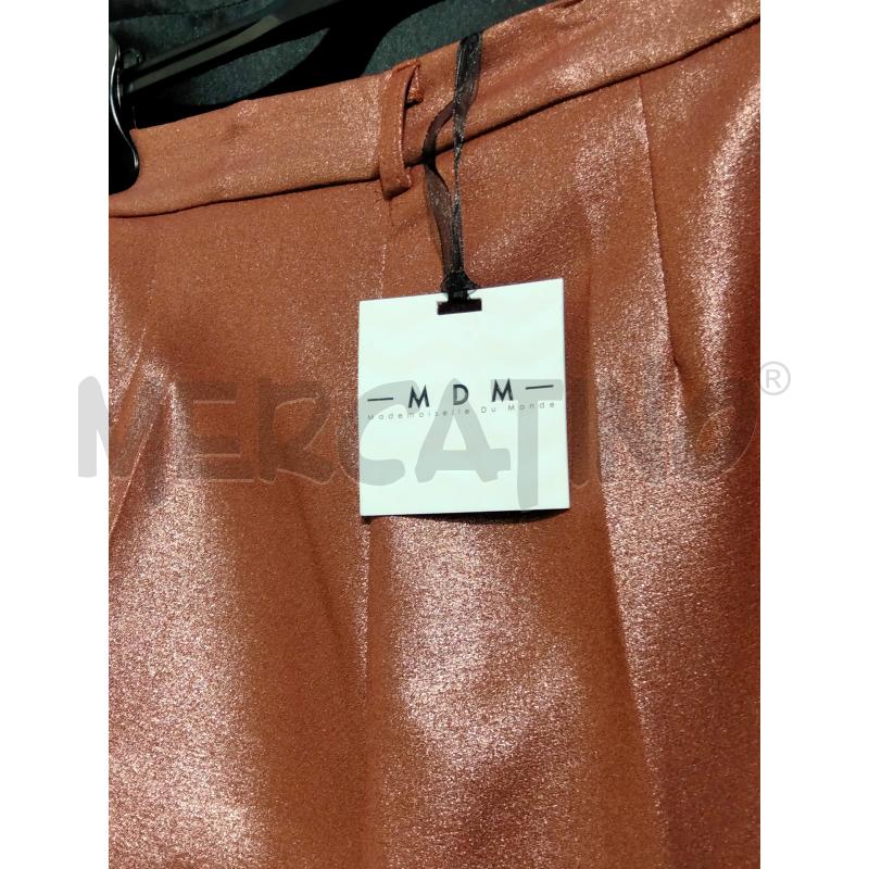PANTALONE D MDM BRONZO LUREX AMPIO PIEGA  | Mercatino dell'Usato Roma talenti 2