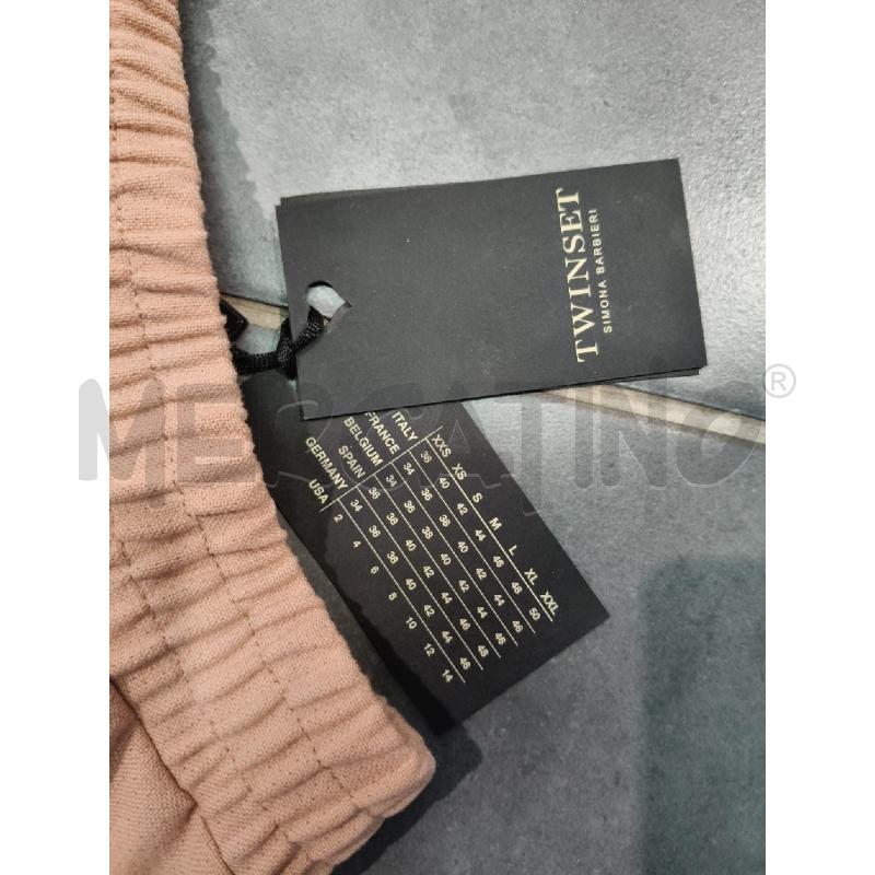 PANTALONE D TWIN SET ROSA ANT CATTOT ELAST VITA | Mercatino dell'Usato Roma talenti 4