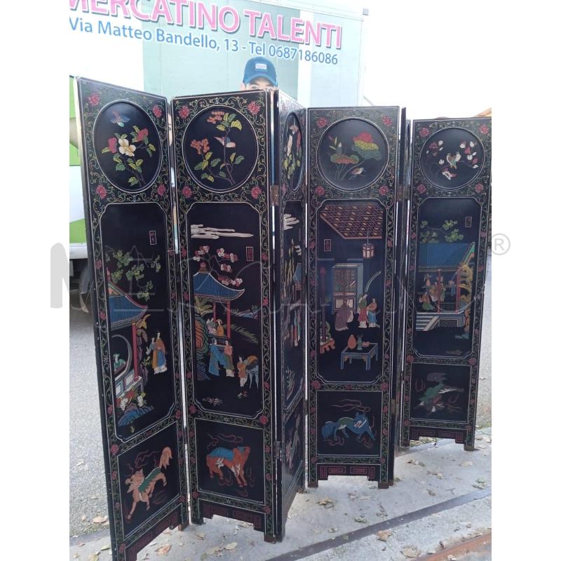PARAVENTO CINESE NERO 6ANTE | Mercatino dell'Usato Roma talenti 1
