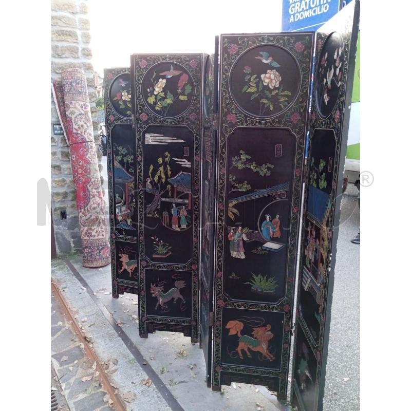 PARAVENTO CINESE NERO 6ANTE | Mercatino dell'Usato Roma talenti 5