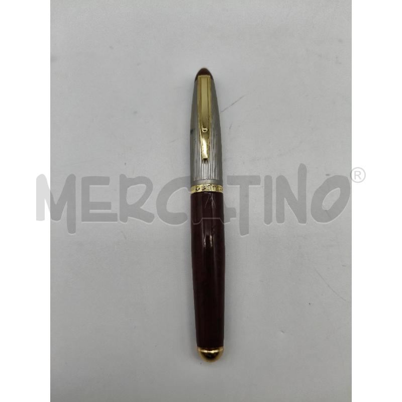 PENNA STILO OSAMA MARRONE CAPPUCCIO ARGENTATO | Mercatino dell'Usato Roma talenti 1