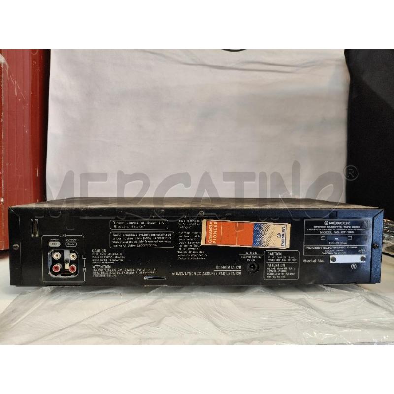 PIASTRA CASSETTE PIONEER CT-120 | Mercatino dell'Usato Roma talenti 3