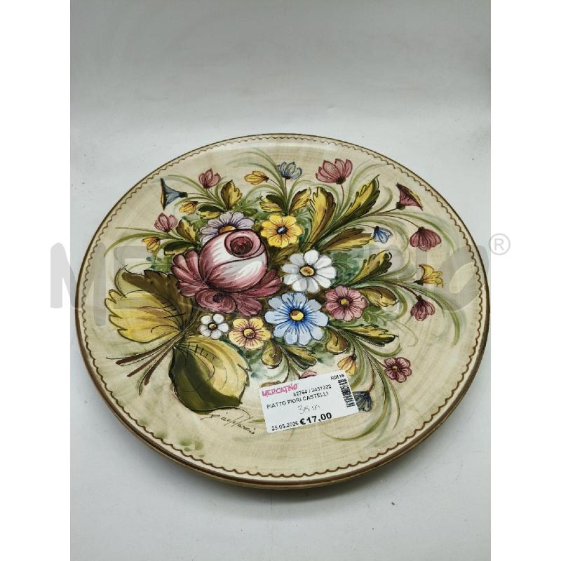 PIATTO FIORI CASTELLI | Mercatino dell'Usato Roma talenti 1