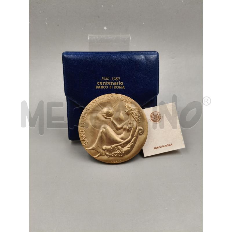 PLACCA BANCO DI ROMA VERDI 1880 1980 | Mercatino dell'Usato Roma talenti 1