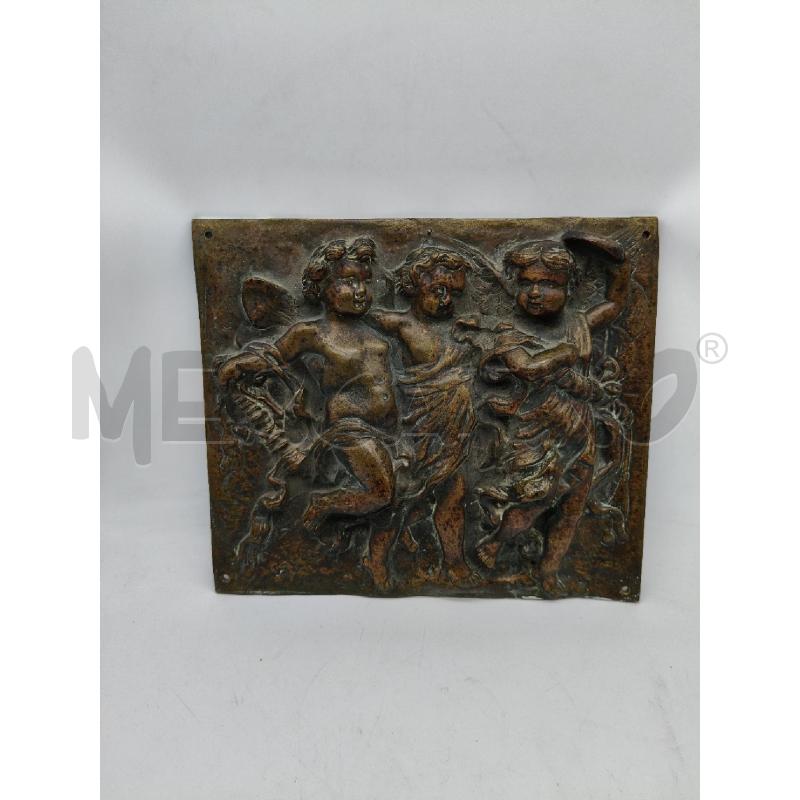 PLACCA BRONZO ANGELI LIBERTY | Mercatino dell'Usato Roma talenti 1