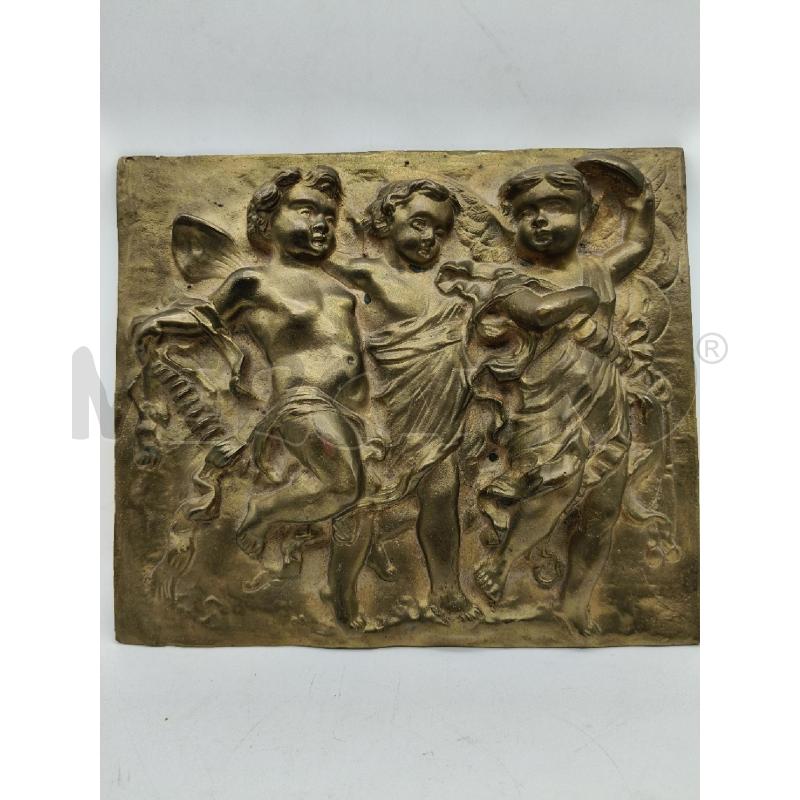 PLACCA BRONZO ANGELI LIBERTY | Mercatino dell'Usato Roma talenti 1
