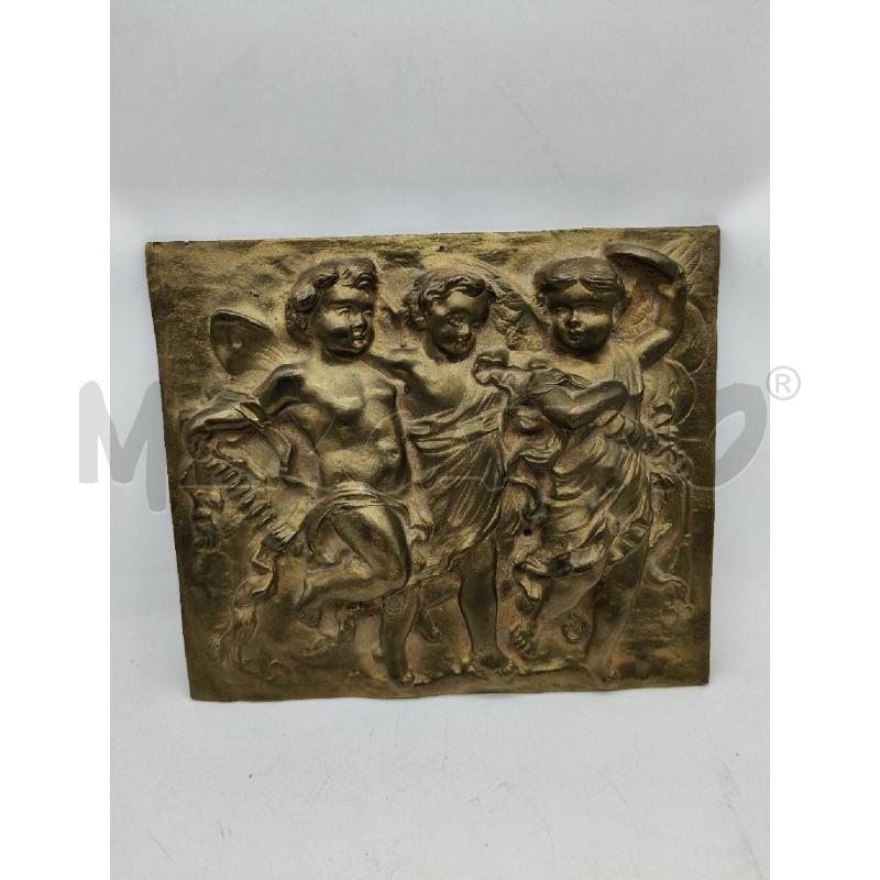 PLACCA BRONZO ANGELI LIBERTY | Mercatino dell'Usato Roma talenti 4