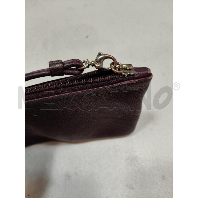 POCHETTE BUSTA COCCINELLE PELLE MART VIOLA | Mercatino dell'Usato Roma talenti 2