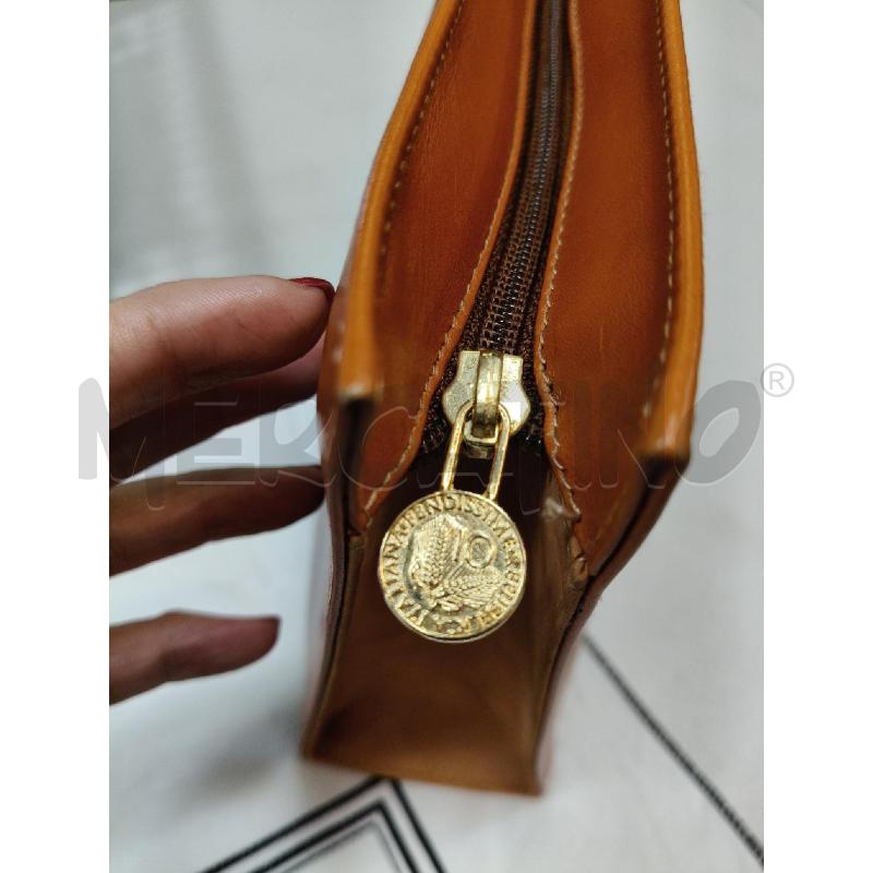 POCHETTE BUSTA FENDISSIME ARANCIO MONETA DORATA  | Mercatino dell'Usato Roma talenti 3