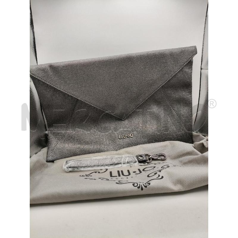 POCHETTE BUSTA LIU JO ARGENTO CON MANIGLIA  | Mercatino dell'Usato Roma talenti 1