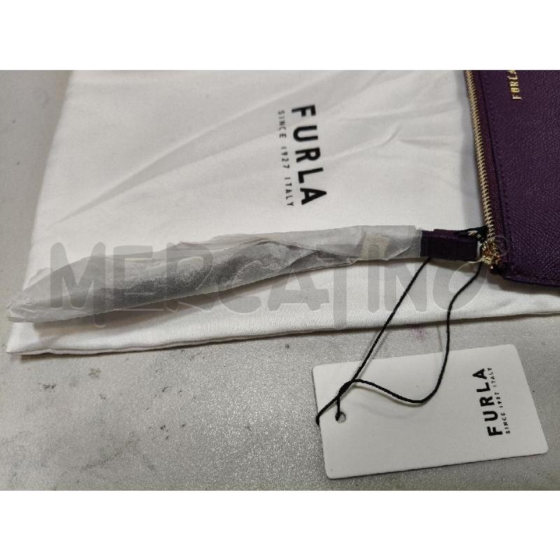 POCHETTE BUSTINA FURLA VIOLA SAFFIANO | Mercatino dell'Usato Roma talenti 3