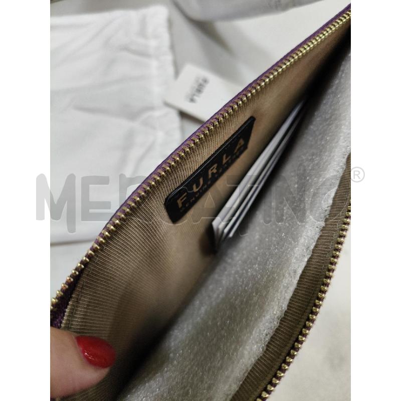 POCHETTE BUSTINA FURLA VIOLA SAFFIANO | Mercatino dell'Usato Roma talenti 4