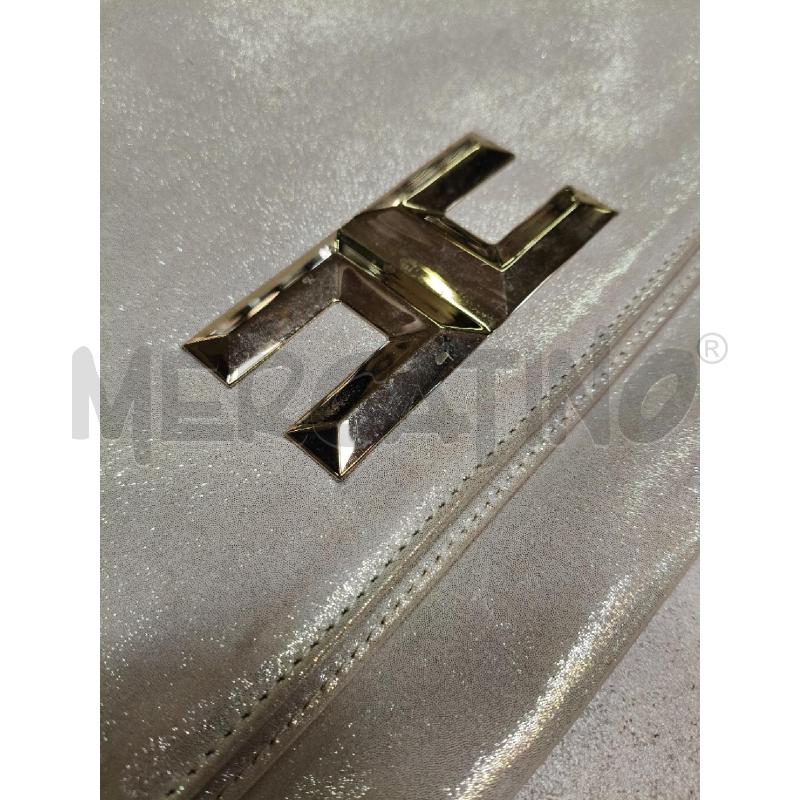 POCHETTE ELISABETTA FARNCHI GRI BEILL LOGO DOR  | Mercatino dell'Usato Roma talenti 2
