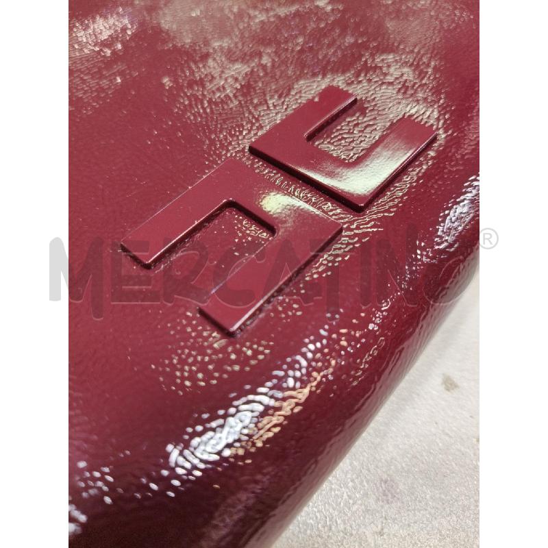 POCHETTE ELISABETTA FRANCHI VIOLA VERNICE ZIP DOR | Mercatino dell'Usato Roma talenti 3