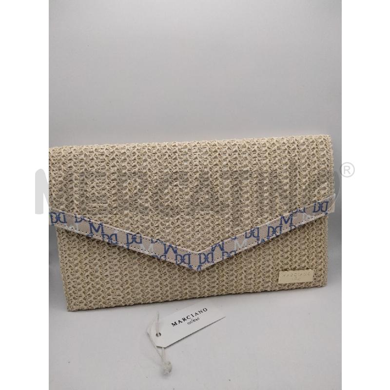 POCHETTE GUESS MARCIANO RAFFIA   | Mercatino dell'Usato Roma talenti 1