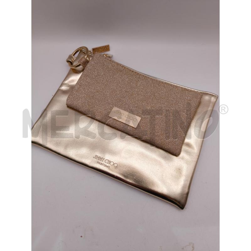 POCHETTE JIMMY CHOO PARFUMS ORO DOPPIA | Mercatino dell'Usato Roma talenti 1