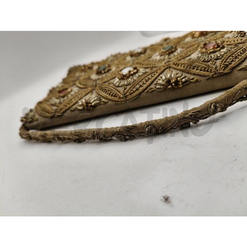 POCHETTE VINT CHAMPAGNE DECO FILI DOR FIORI PIETRE COL | Mercatino dell'Usato Roma talenti 4
