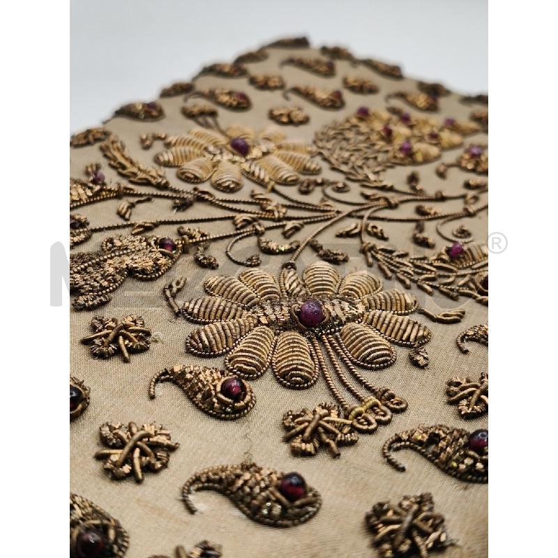 POCHETTE VINT CHAMPAGNE DECO FILI DOR FIORI PIETRE MAG | Mercatino dell'Usato Roma talenti 2
