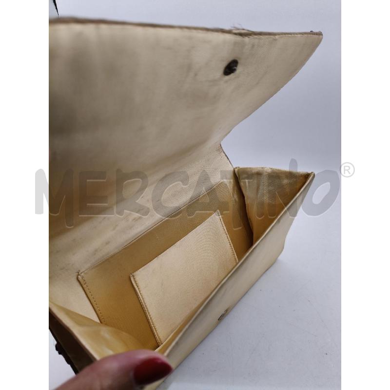 POCHETTE VINT CHAMPAGNE DECO FILI DOR FIORI PIETRE MAG | Mercatino dell'Usato Roma talenti 3