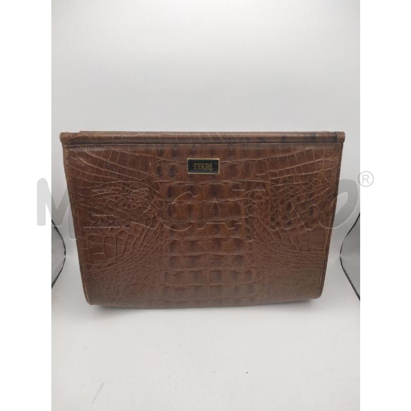 POCHETTE VINT FERRE COGNAC COCCO | Mercatino dell'Usato Roma talenti 1