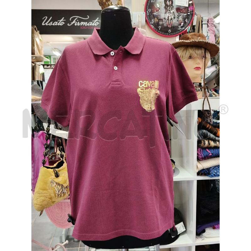 POLO UOMO CAVALLI CLASS BORD LOGO ORO  | Mercatino dell'Usato Roma talenti 1