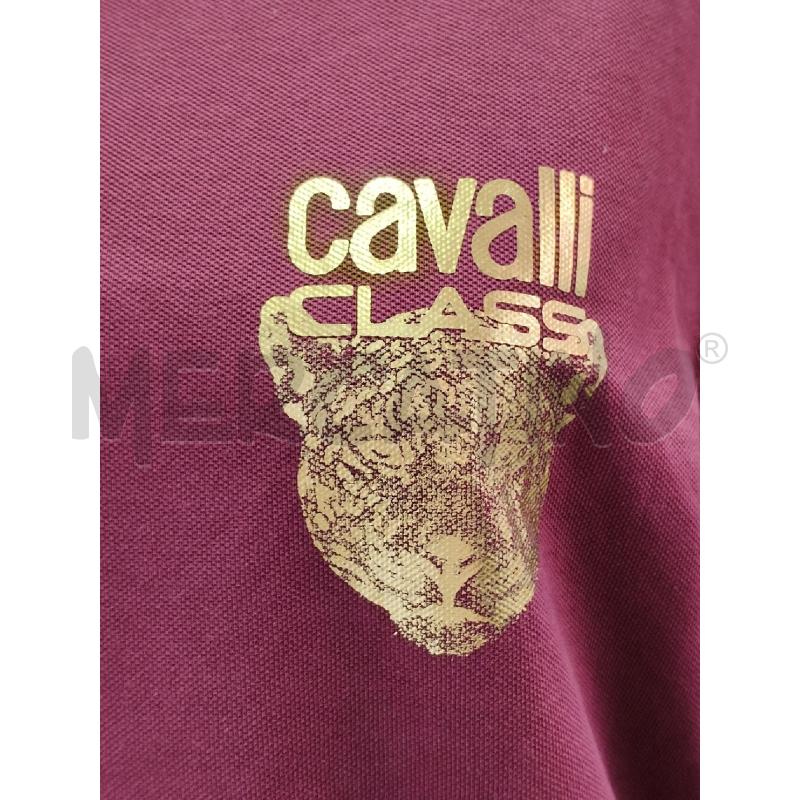 POLO UOMO CAVALLI CLASS BORD LOGO ORO  | Mercatino dell'Usato Roma talenti 2