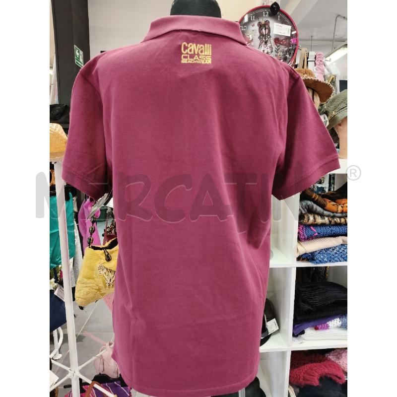 POLO UOMO CAVALLI CLASS BORD LOGO ORO  | Mercatino dell'Usato Roma talenti 4