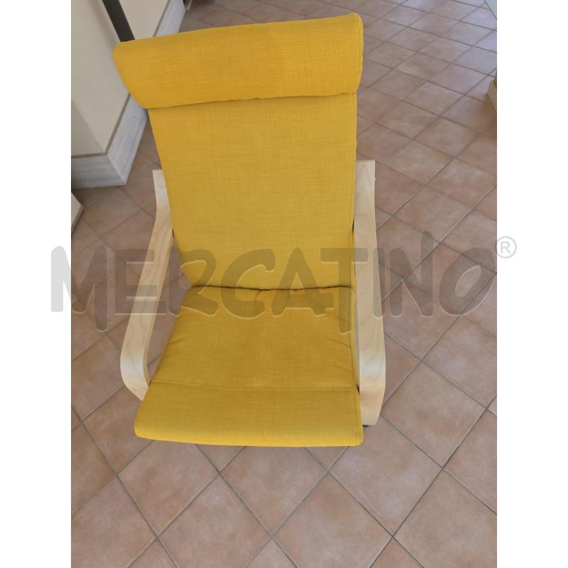 POLTRONA LEGNO IKKEA TESS GIALLO | Mercatino dell'Usato Roma talenti 1