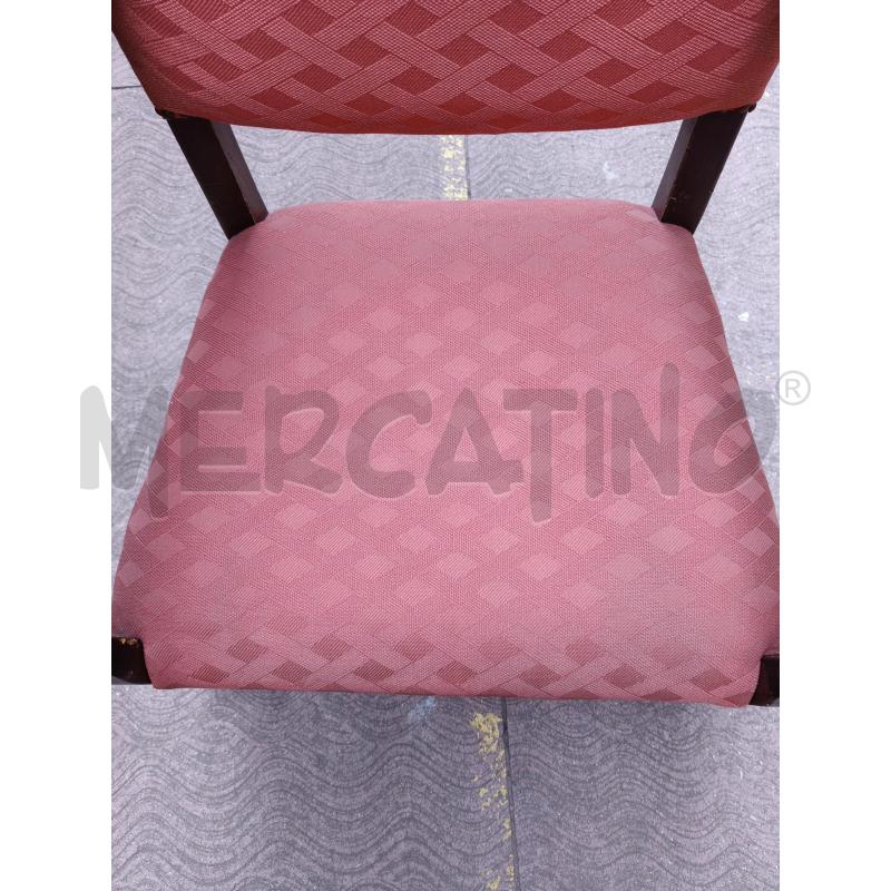 POLTRONA LEGNO TESS ROSSO | Mercatino dell'Usato Roma talenti 4