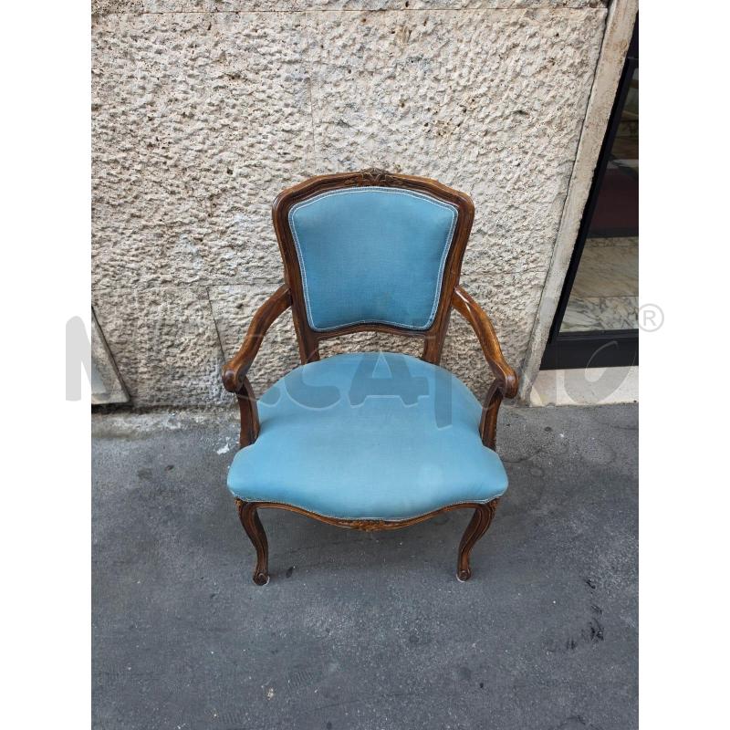 POLTRONCINA LEGNO TESS BLU | Mercatino dell'Usato Roma talenti 1