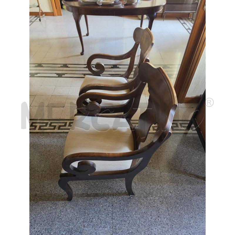 POLTRONE COPPIA LEGNO TESS | Mercatino dell'Usato Roma talenti 2