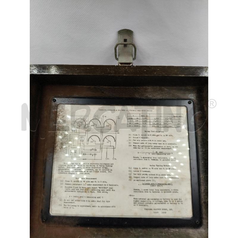 PONTE DI WHEATSTONE VINTAGE MISURATORE DI MISURATORE ELEETTRONICO | Mercatino dell'Usato Roma talenti 3