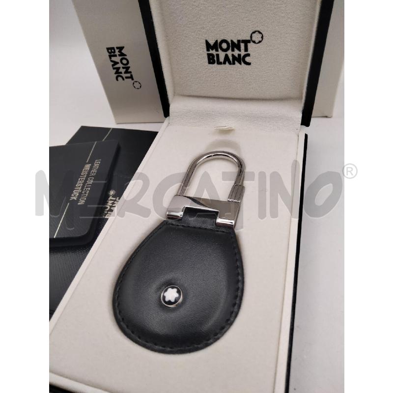 PORTACHIAVI UOMO MONTBLANC MEISTERSTÜCK PELLE NERA E GANCIO  | Mercatino dell'Usato Roma talenti 2