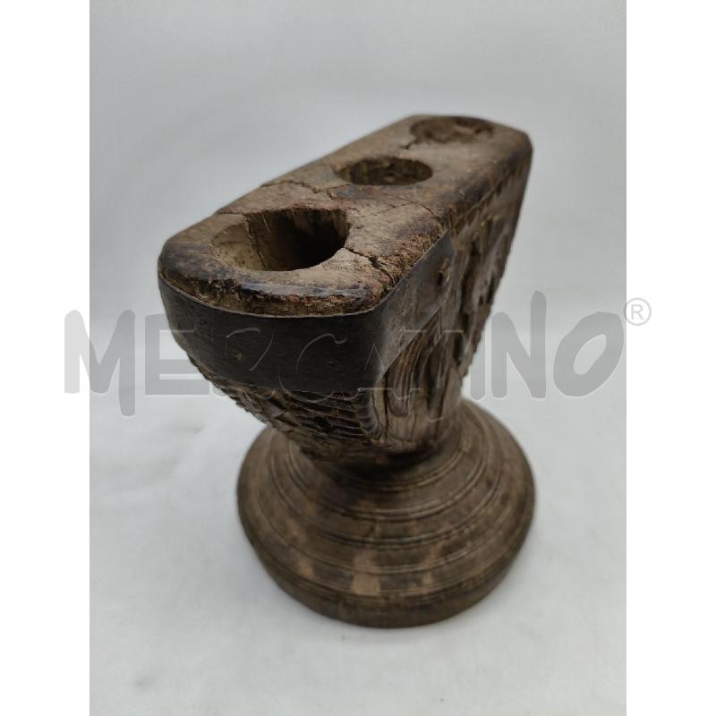 PORTA CANDELA LEGNO ETN | Mercatino dell'Usato Roma talenti 2