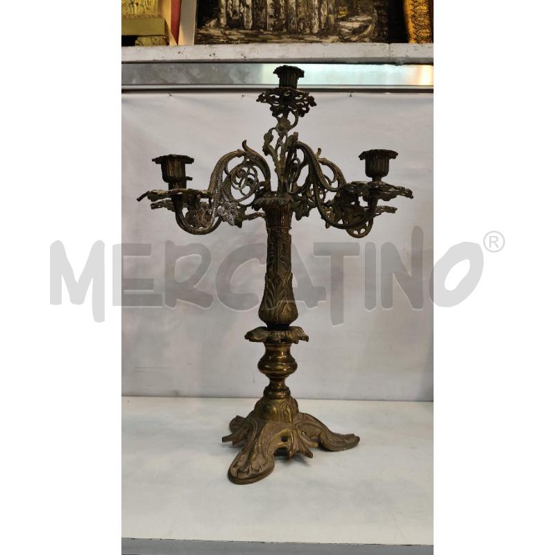 PORTA CANDELE 5F CROMO DOR EP  | Mercatino dell'Usato Roma talenti 1