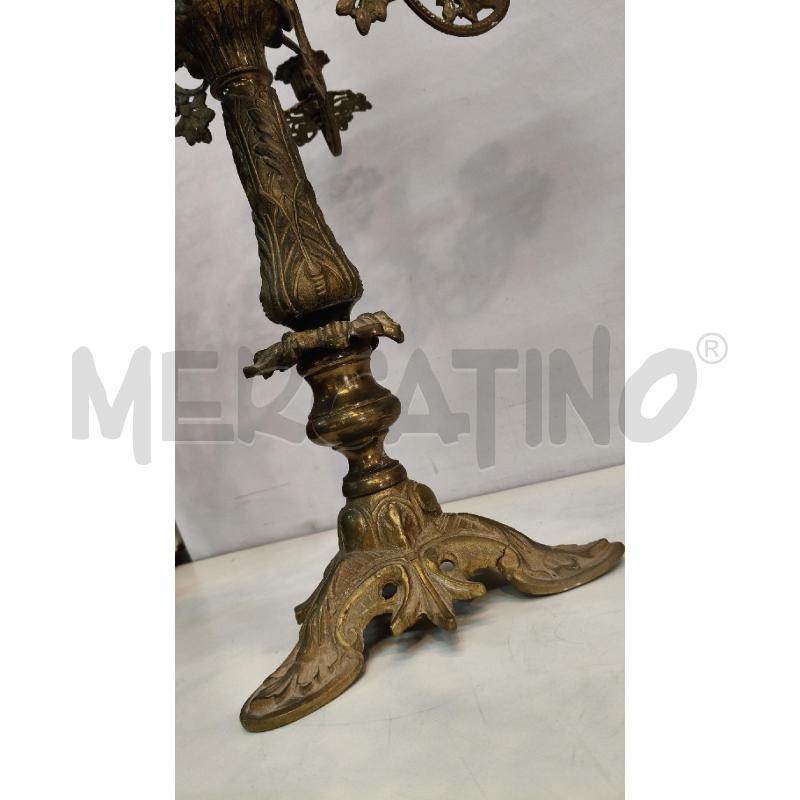 PORTA CANDELE 5F CROMO DOR EP  | Mercatino dell'Usato Roma talenti 2