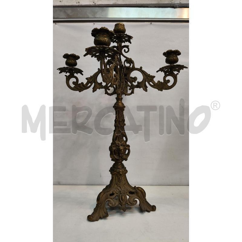 PORTA CANDELE 5F CROMO DOR EP  | Mercatino dell'Usato Roma talenti 1