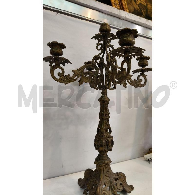 PORTA CANDELE 5F CROMO DOR EP  | Mercatino dell'Usato Roma talenti 3