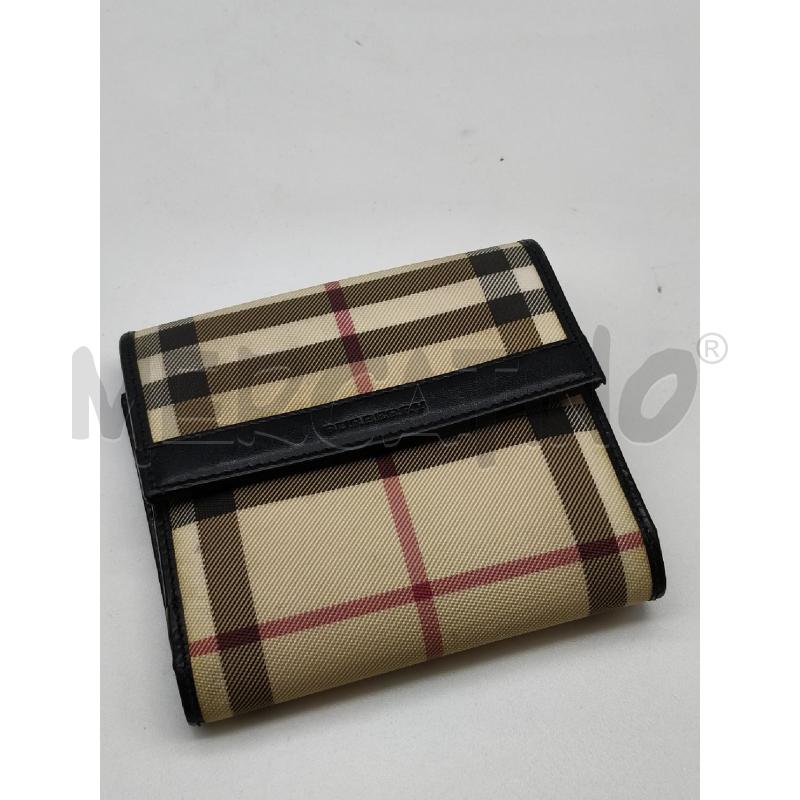 PORTA FOGLIO BURBERRY QUADRI PROFILI NE  | Mercatino dell'Usato Roma talenti 1