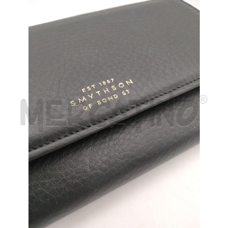 PORTA FOGLIO D SMYTHSON PELLE NER MARTLOGO DOR  | Mercatino dell'Usato Roma talenti 2