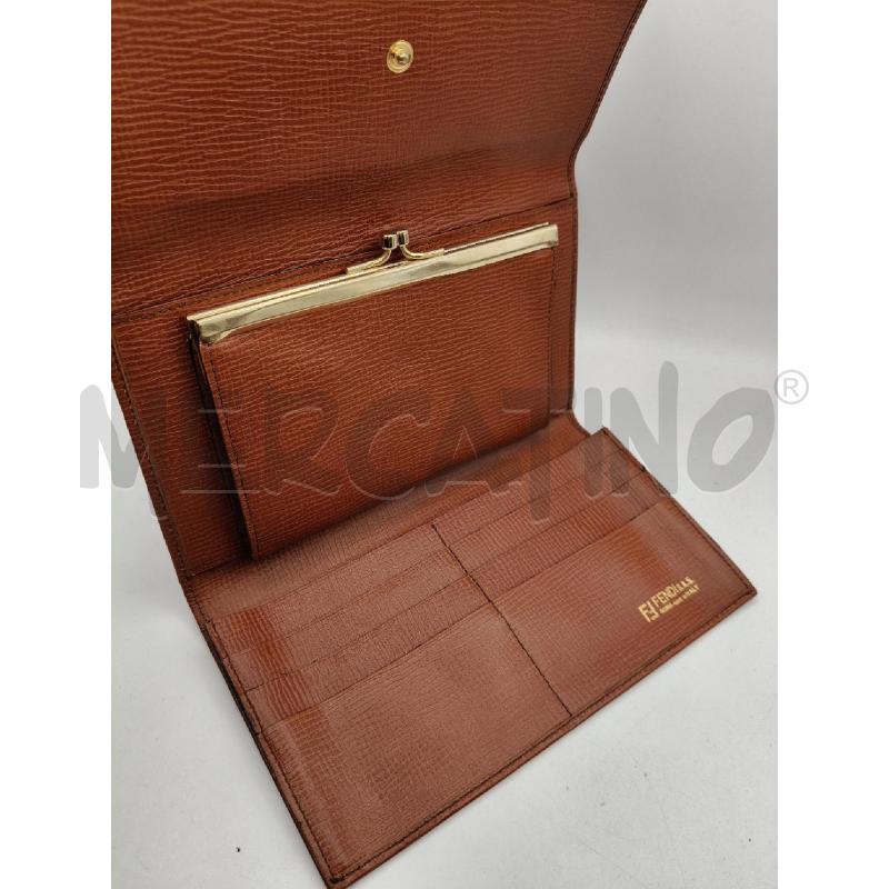 PORTA FOGLIO FENDI VINTAGE RETT BISC VENAT CON PORTAMONETE | Mercatino dell'Usato Roma talenti 3