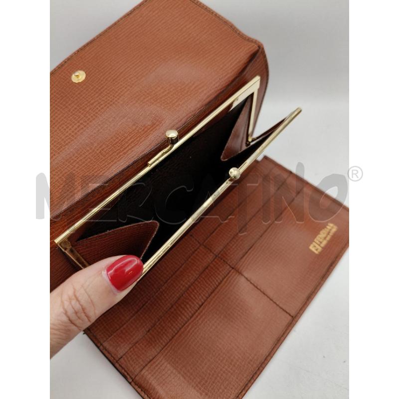 PORTA FOGLIO FENDI VINTAGE RETT BISC VENAT CON PORTAMONETE | Mercatino dell'Usato Roma talenti 5