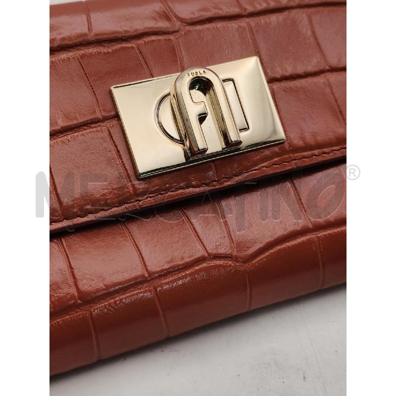 PORTA FOGLIO FURLA MEDIO TERRACOTTA CHIU LOGO DOR | Mercatino dell'Usato Roma talenti 2
