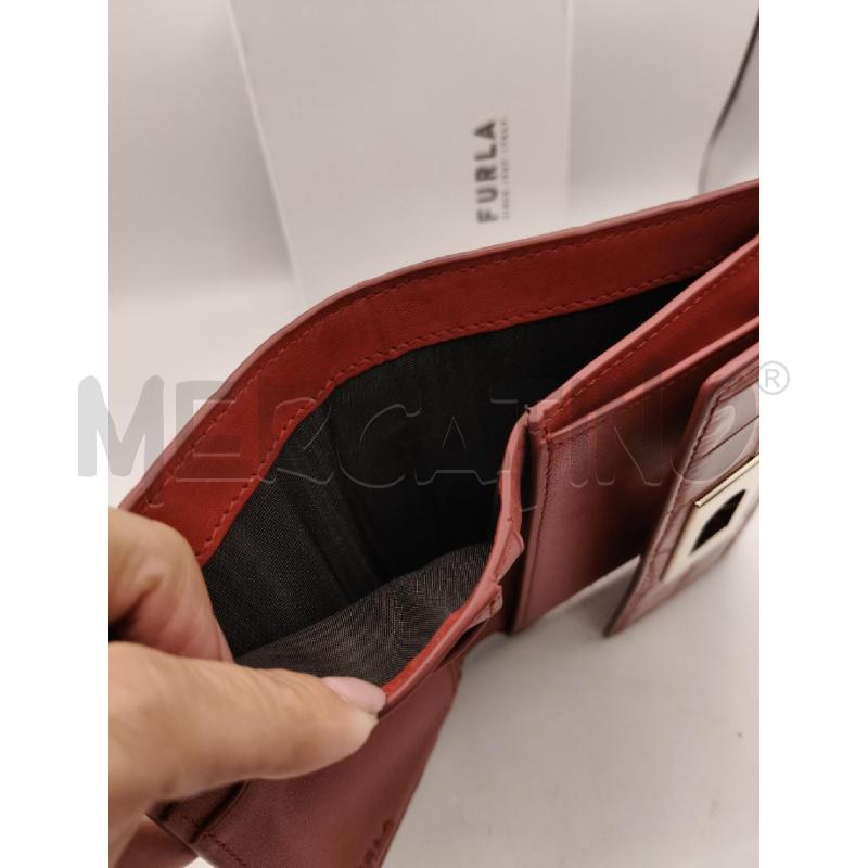 PORTA FOGLIO FURLA MEDIO TERRACOTTA CHIU LOGO DOR | Mercatino dell'Usato Roma talenti 3